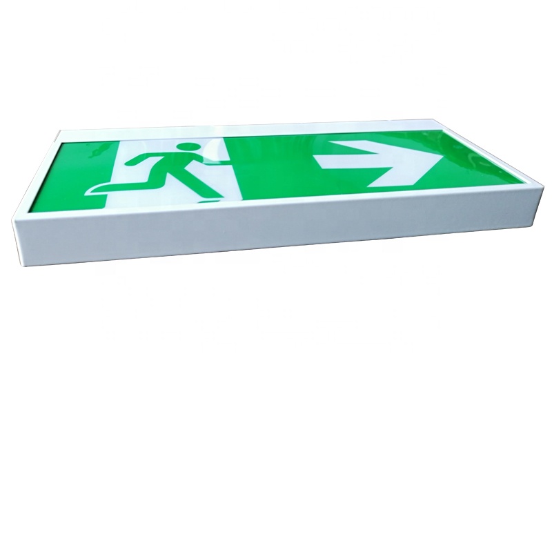 CE Double Side Green Exit Sign Panel with Running Man