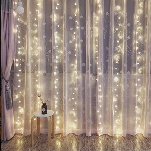 Twinkle 300 LED Window Curtain String Light Party Home Garden Bedroom Outdoor Indoor LED Light Curtain Wedding Backdrop