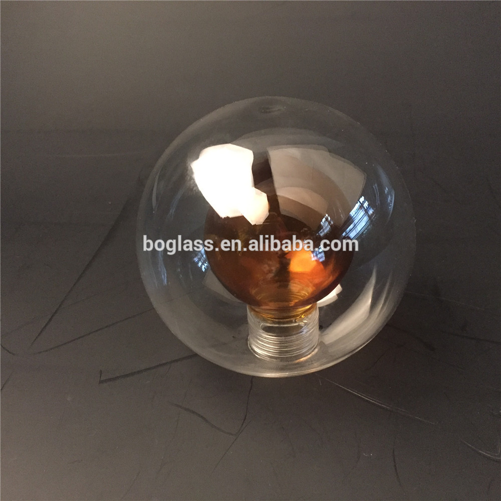 hand blown double wall globe lamp shade