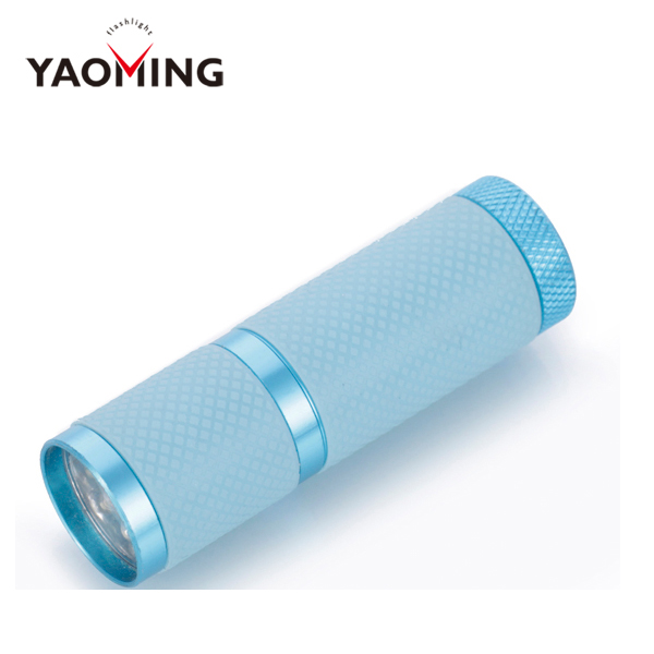 Beautiful Led Light Small Rubber 9 Led Torch flashlight