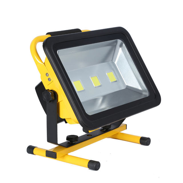 Portable IP65 waterproof Rechargeable Ternary Li-battery 10w 20w 30w 50w 100w 150w led charging flood lights