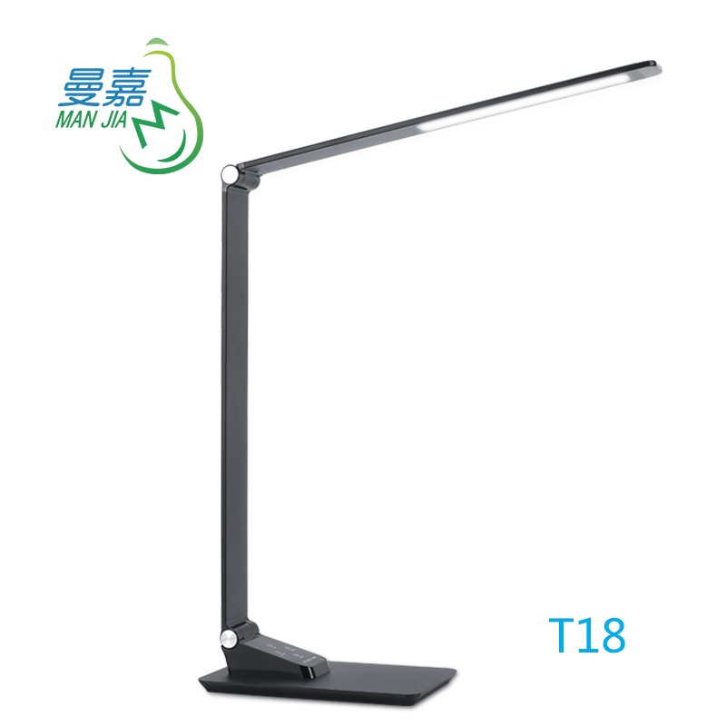 European and American Touch Office Metal Battery LED Table Lamp Modern 12W Foldable Adjustable brightness USB Portable Desk Lamp