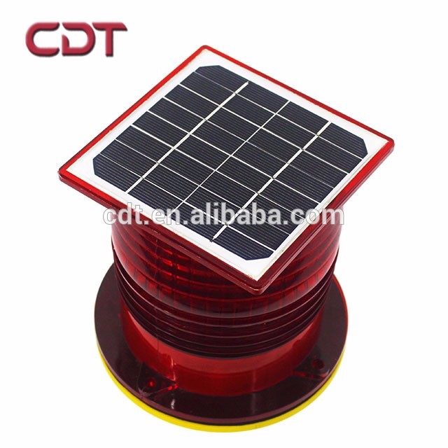 30meter communication Towers Airport 32cd Red Steady Type B Low intensity solar powered obstacle light