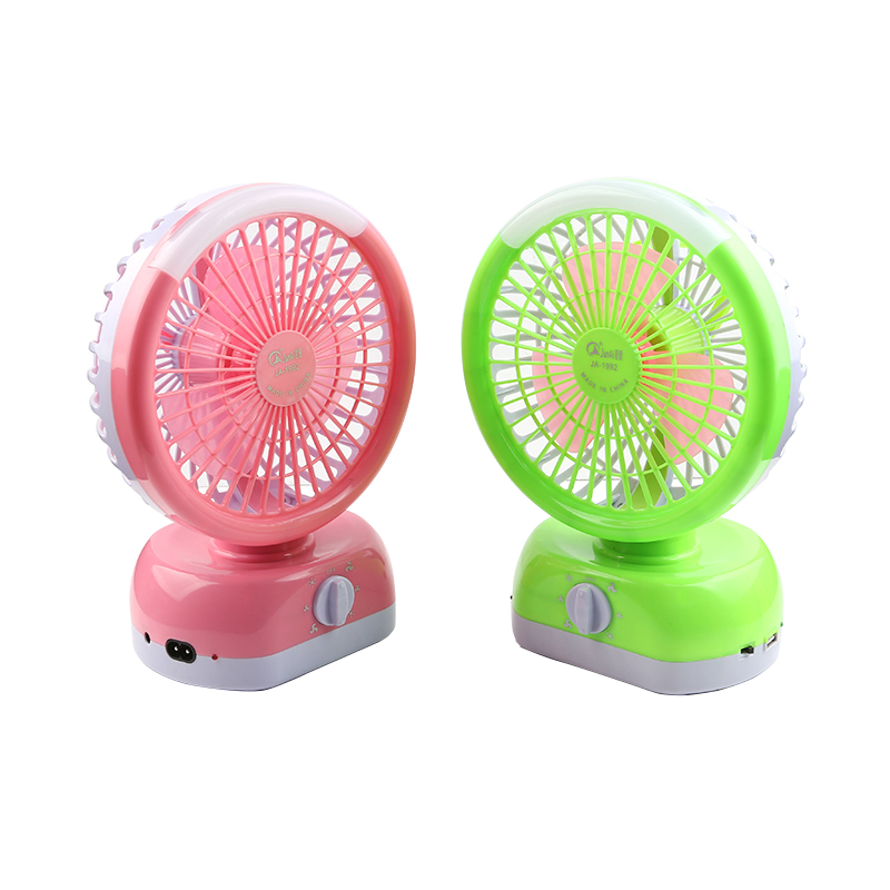 Rechargeable 18 SMD light with mini fan emergency light popular fan light JA-1992