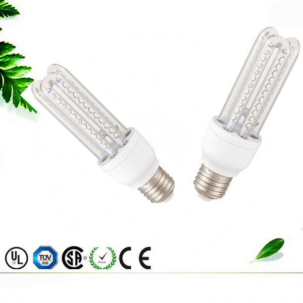 E27 7w 6000K e27 energy saving light 4U led corn light bulb for indoor