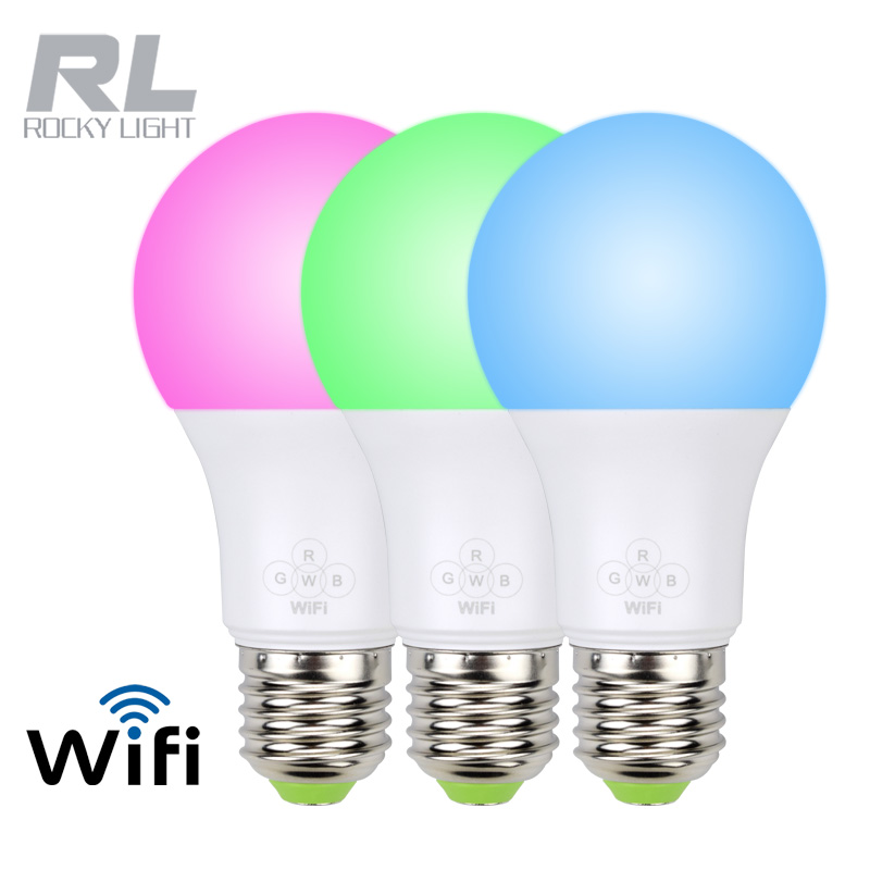 RGB Alexa Light Bulbs, LED WiFi Smart Bulb Work with Google Home wifi change color light lamp