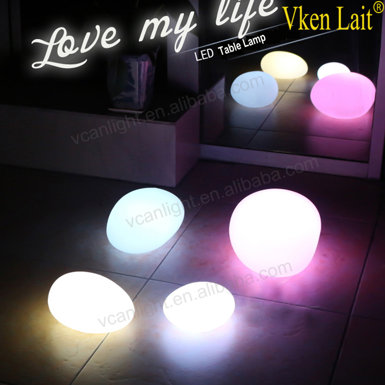 Garden decorative stone shaped led light