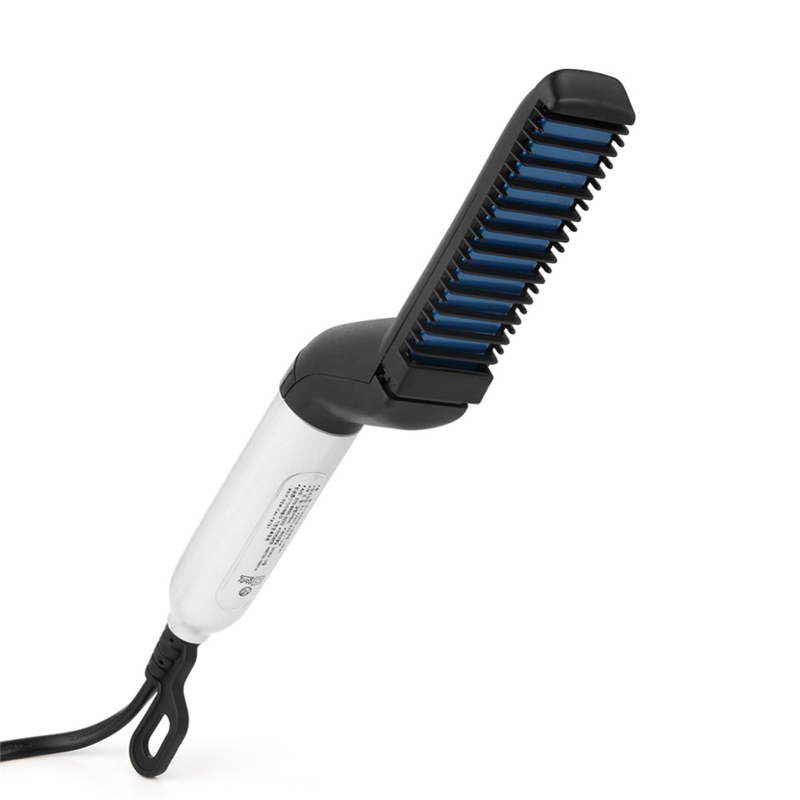 Electric Straight Hair Comb Curling Iron Straightener Men Hair Styling Combs Barber Hairdressing Curling Hair Brush