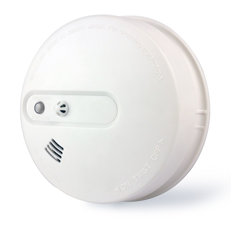 Cheap battery operated 433mhz wireless interconnect smoke alarm heat detector with AC110/220V