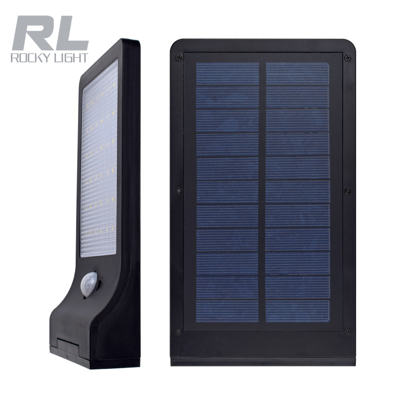 High quality IP65 Solar Panel LED Wall light with Infrared induction