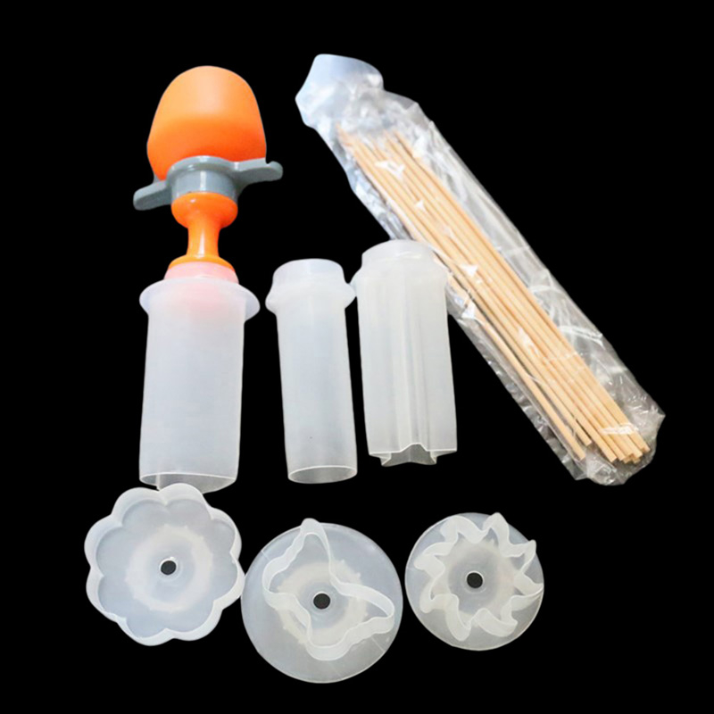 Hot Sale DIY 1 set Transparent Fruit Cake Cutting Vegetable Push Cutter Food Decor Tools