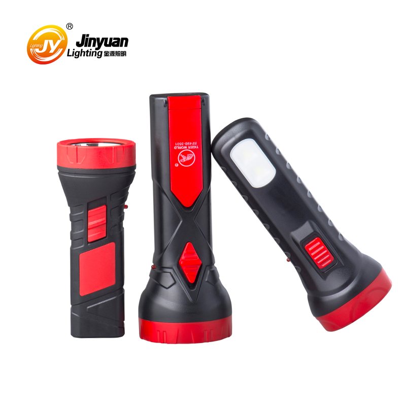 promotional plastic rechargeable torch light led flashlight for sale