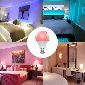 RGBW remote bluetooth control voice control 10W smart wifi led light bulb