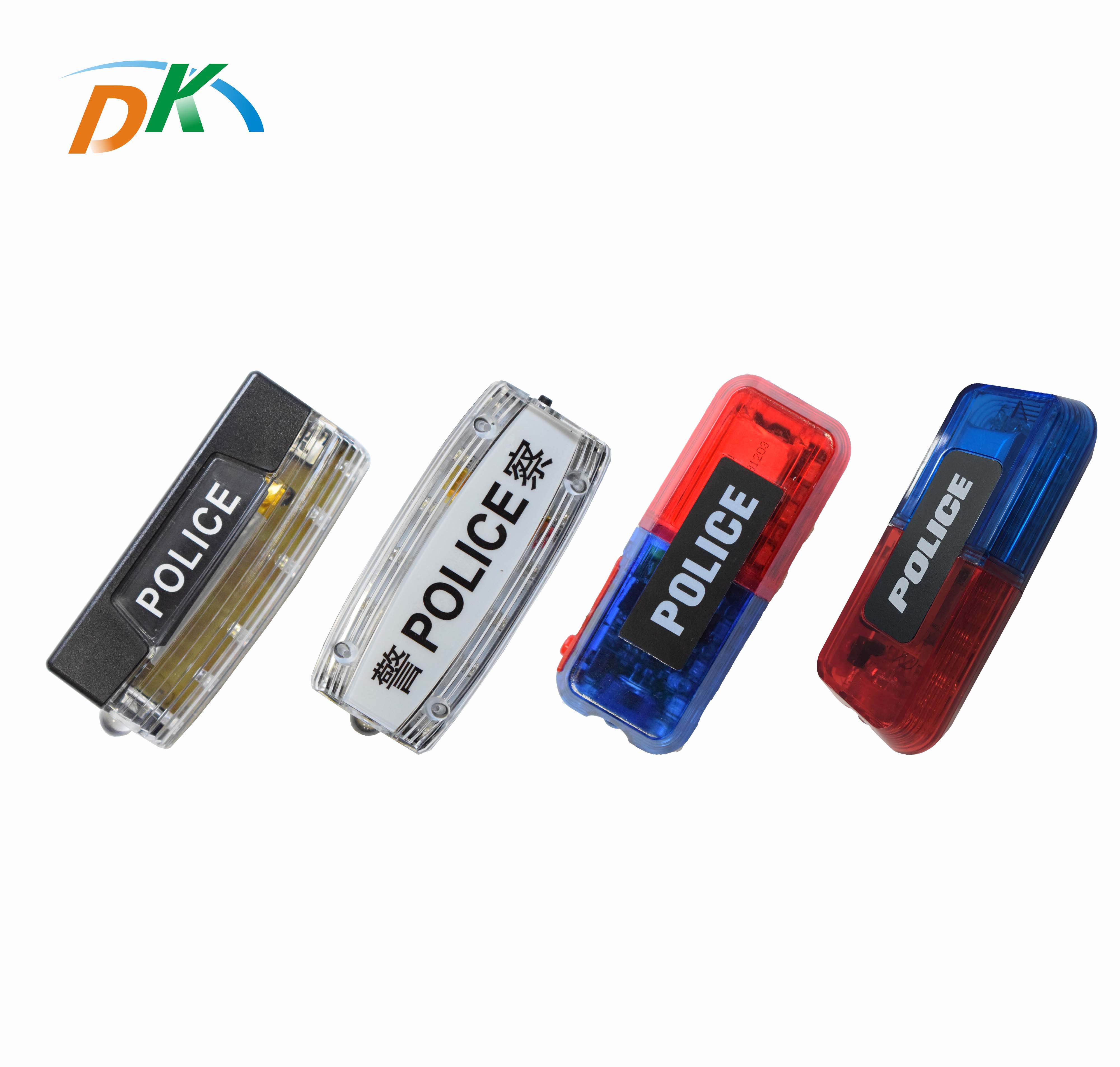 DK LED Outdoor Rechargeable Red and Blue Flashing Police Shoulder Warning Light