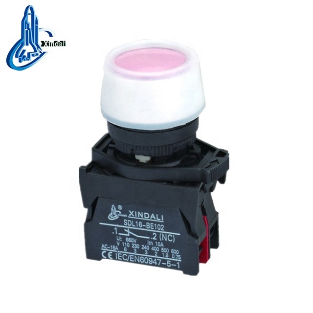 hot selling CE ROHS covered industrial waterproof metal flush push button switch IP65 XDL21-BP42