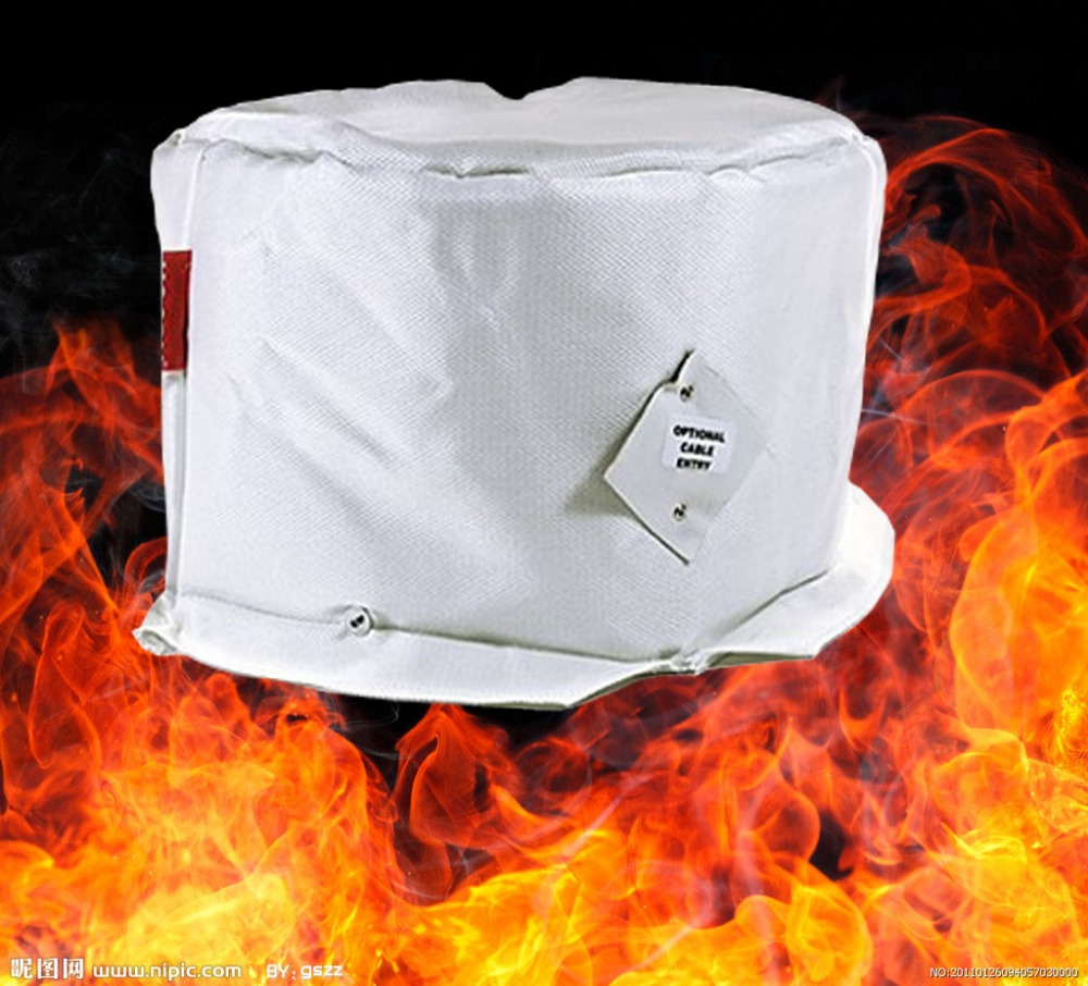 60min. fire rated material 200*200mm lighting Fire hoods