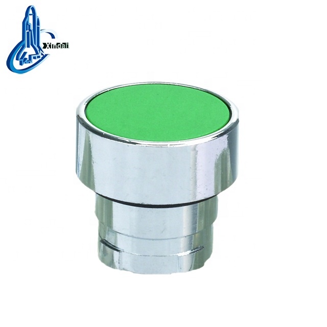 hot selling green single flush push button switch parts/head LAY5-BA3 electrical material china