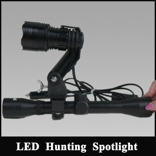 strong baldheaded light wildlife hunting jacklighting Cree T6 10W LED Torch for gun,Scope Mouted Spotlight firearm/rifle