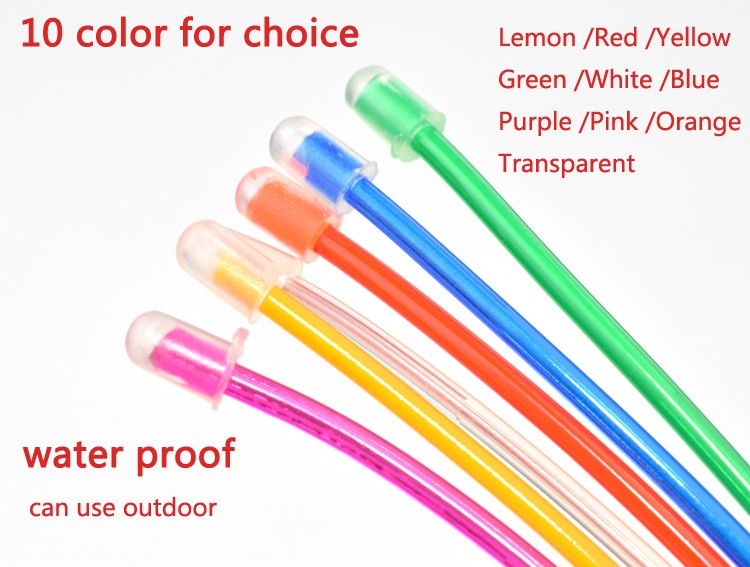 Neon Glow Flexible EL Strip Tube Wire Light Rope Decoration for Shoe Party Dance Car