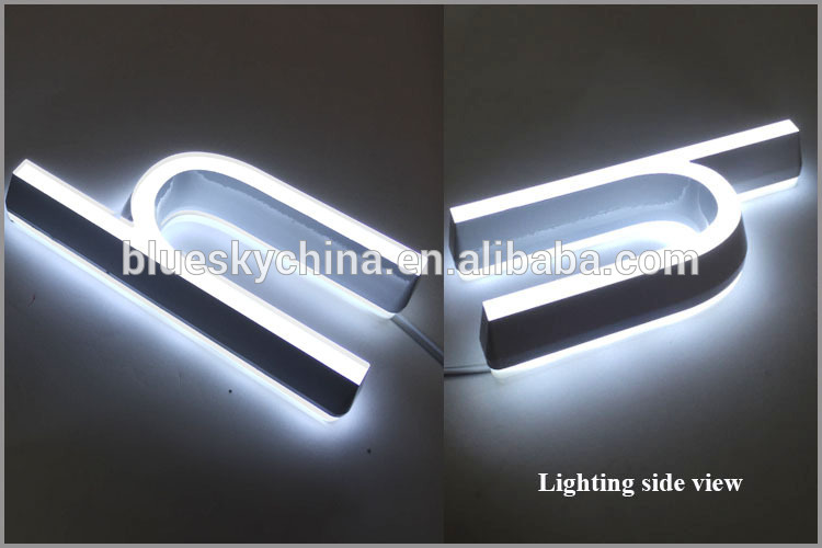 LED Mini acrylic sign letters led light up letter for advertising