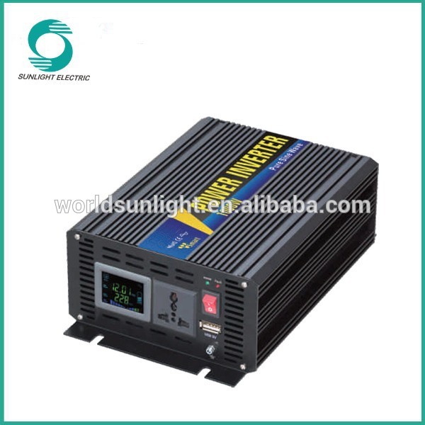 1000w 12VDC 24VDC 36VDC 12v 380v hybrid solar pure sine wave inverter