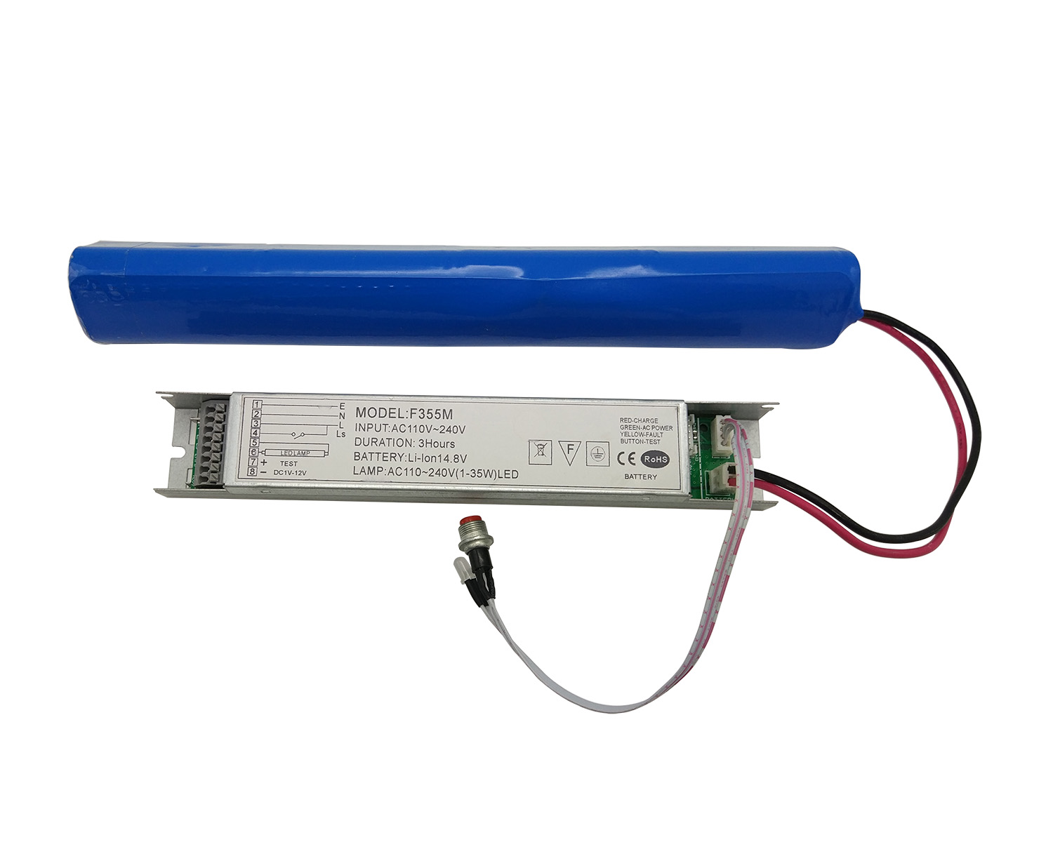 Li-ion Battery Operated LED Emergency Module Conversion Kit