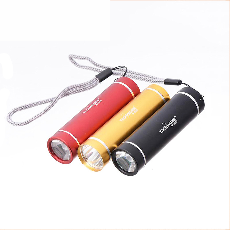 3*AAA Professional YAOMING Mini Pocket Kids Torch Light Led Flashlight Battery Torch Promotional OEM