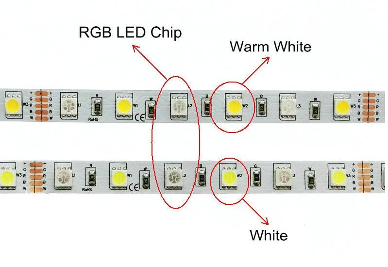 New arrival 12V 24V 5050 smd 60LED/m RGBW LED strip light