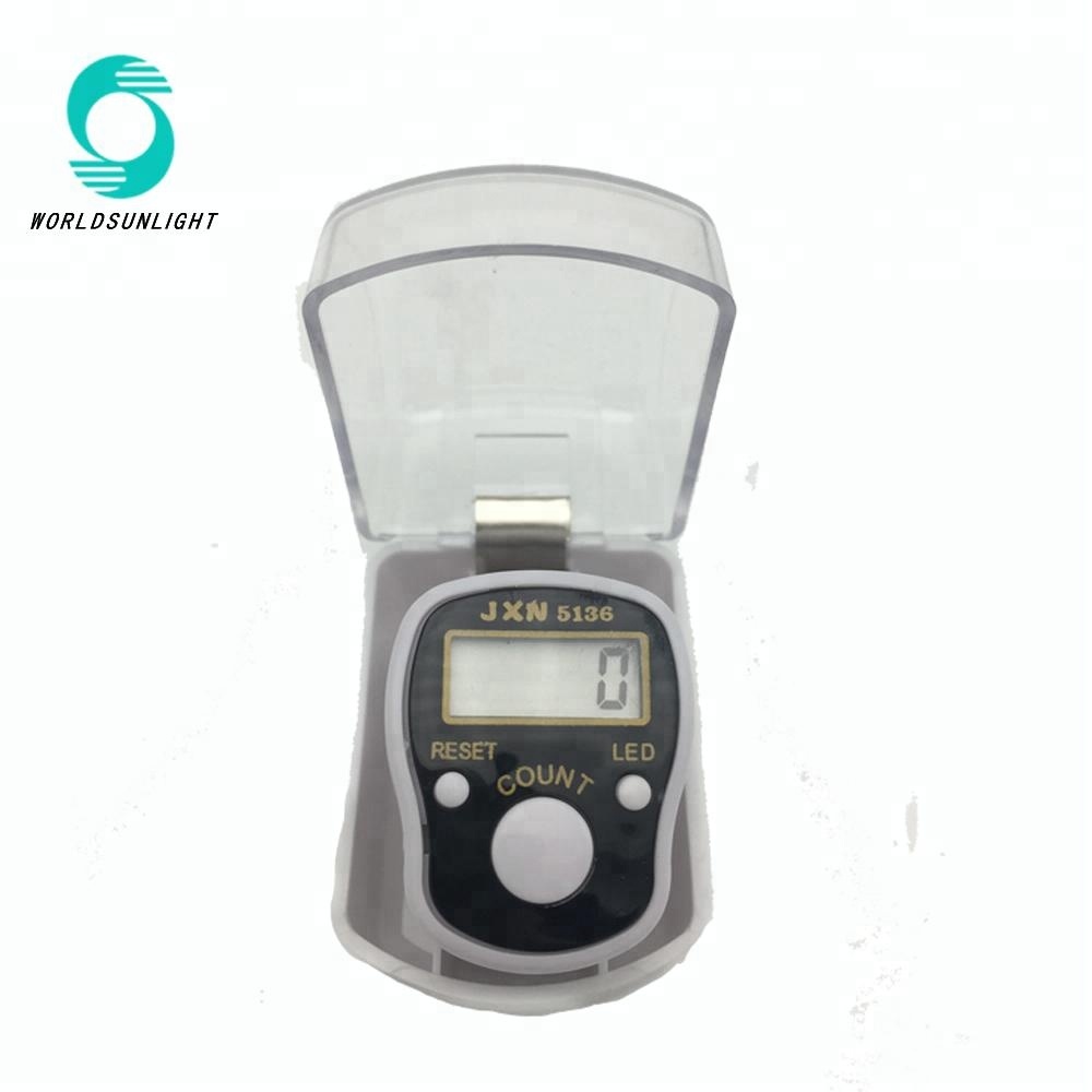 Round Base Resettable Hand Clicker Golf 4 Numbers led Tally Counter