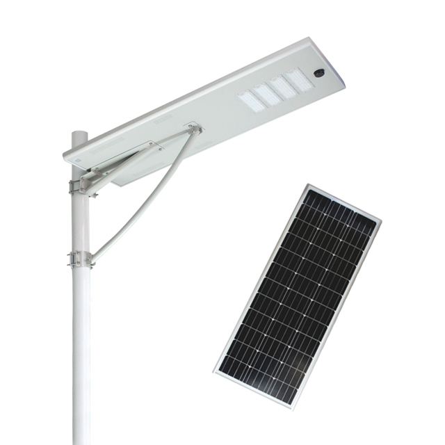 outdoor IP65 Monocrystalline solar panel Li-battery 15W 30W 50W 60W 80W 100W all in one led solar street light