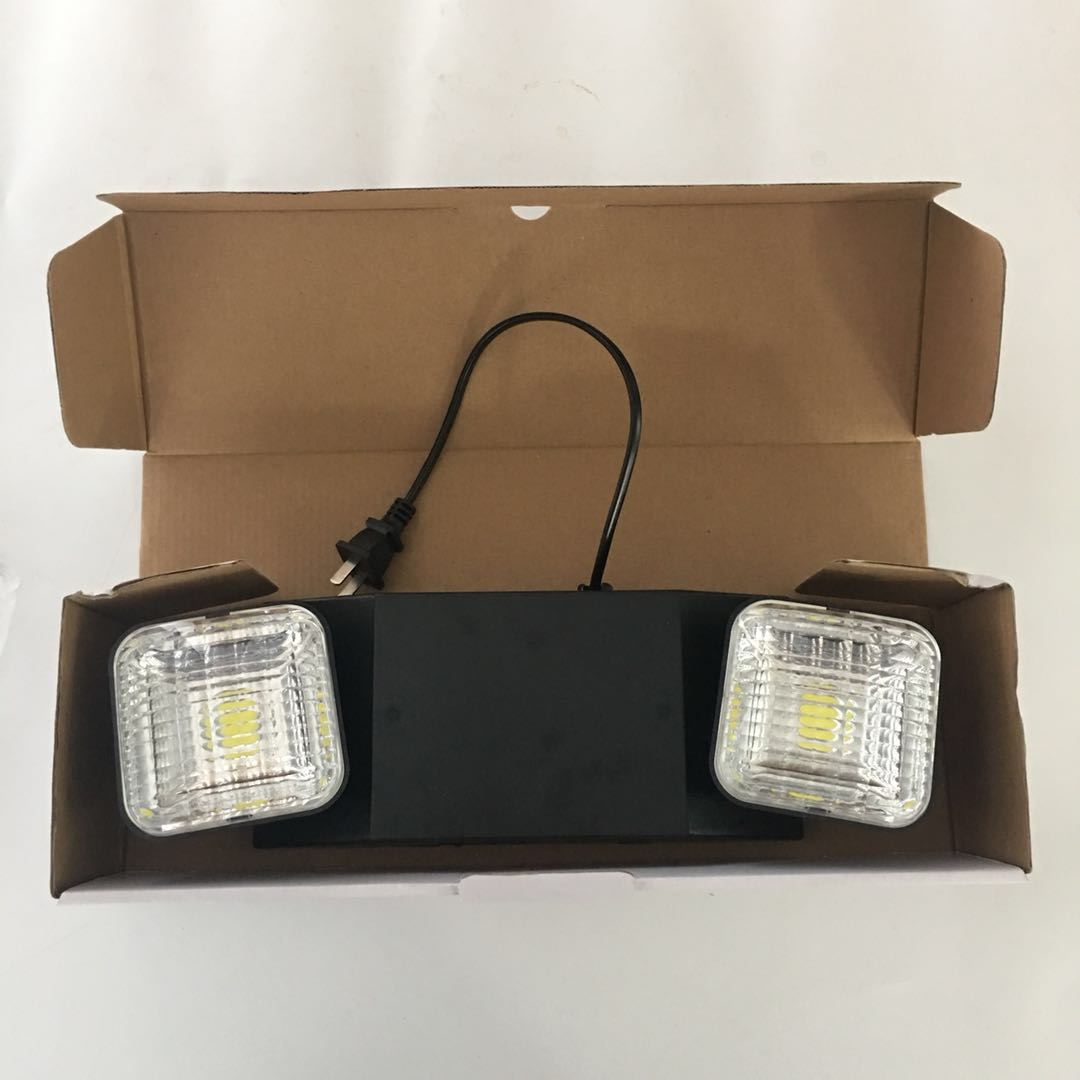 High quality emergency light black double head emergency light