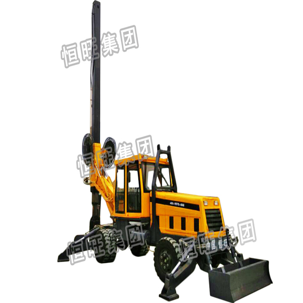 Auger drills,15m depth pile drilling rig Wheeled rotary screw drilling rig