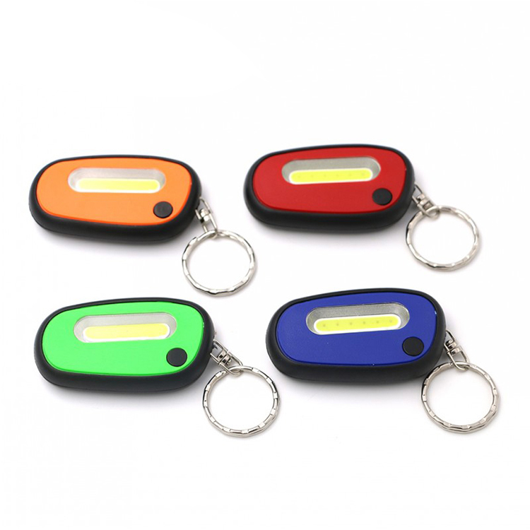 Power By 2*CR2032 Mini COB Keychain Flashlight