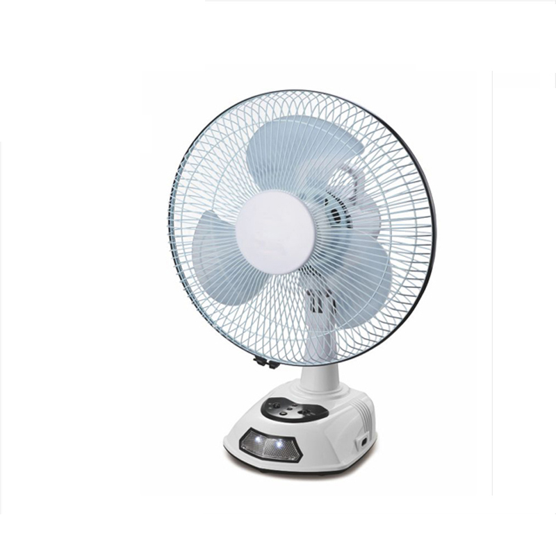 2019 China factory new rechargeable table fan with solar panel