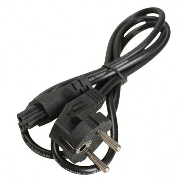 EU Universal Adapter Cable 3 Prong 2 Pin AC Laptop Power Cord Charge Adapter Cable Computer Cables Connectors