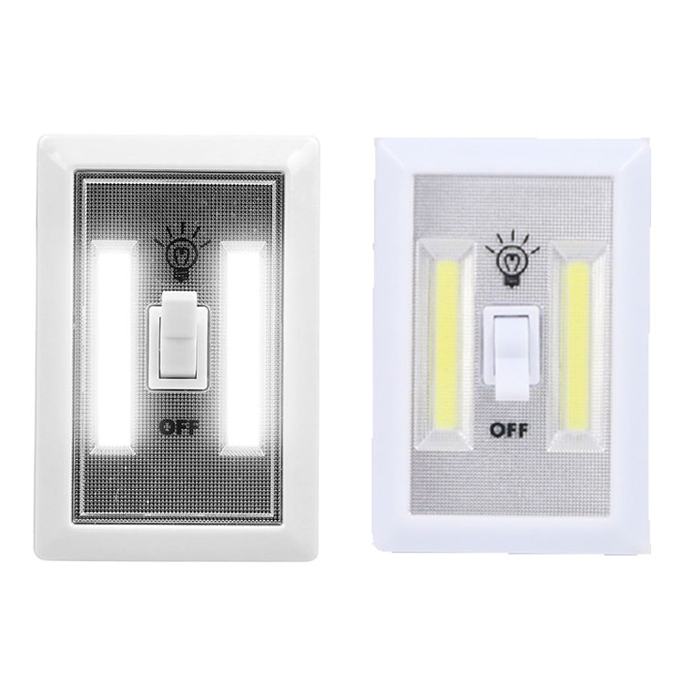 Super Bright COB Wall Switch Light Night Lamp With Magnet