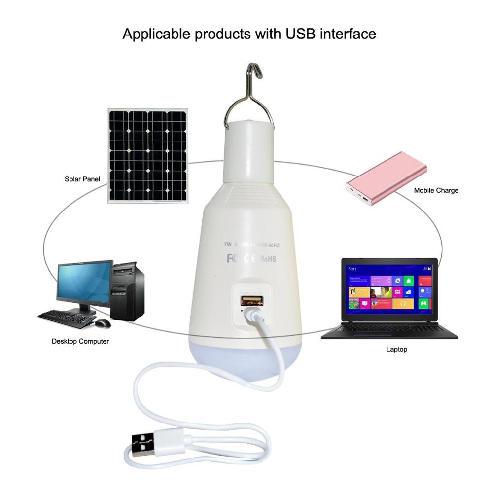 portable 7W rechargeable led emergency light for electricity shortage vietnam