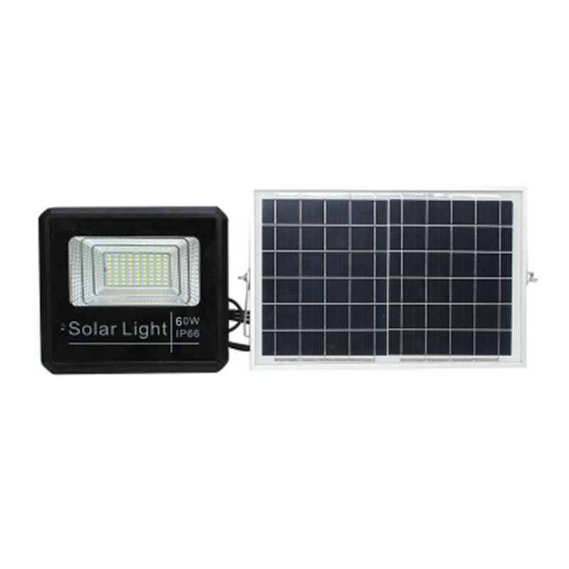 60W Solar Rechargeable Led Floodlight Spotlight Solar Garden Aisle Street Flood Light Wall Lamp Night Sensor Remote Control