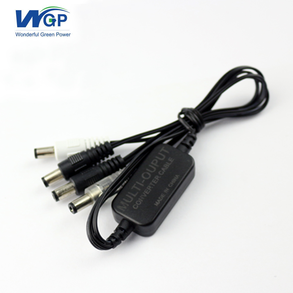 male DC to dc multi output cable 12V 2A power supply to dc 5525 power cable