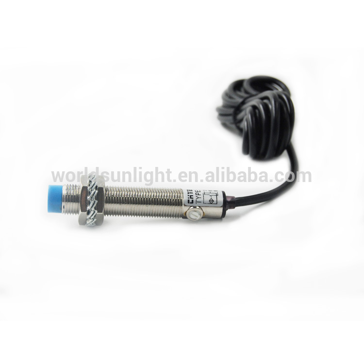 M12-3004PA PNP NO 200mA 3 wire small M12 Inductive proximity sensor with CE approval