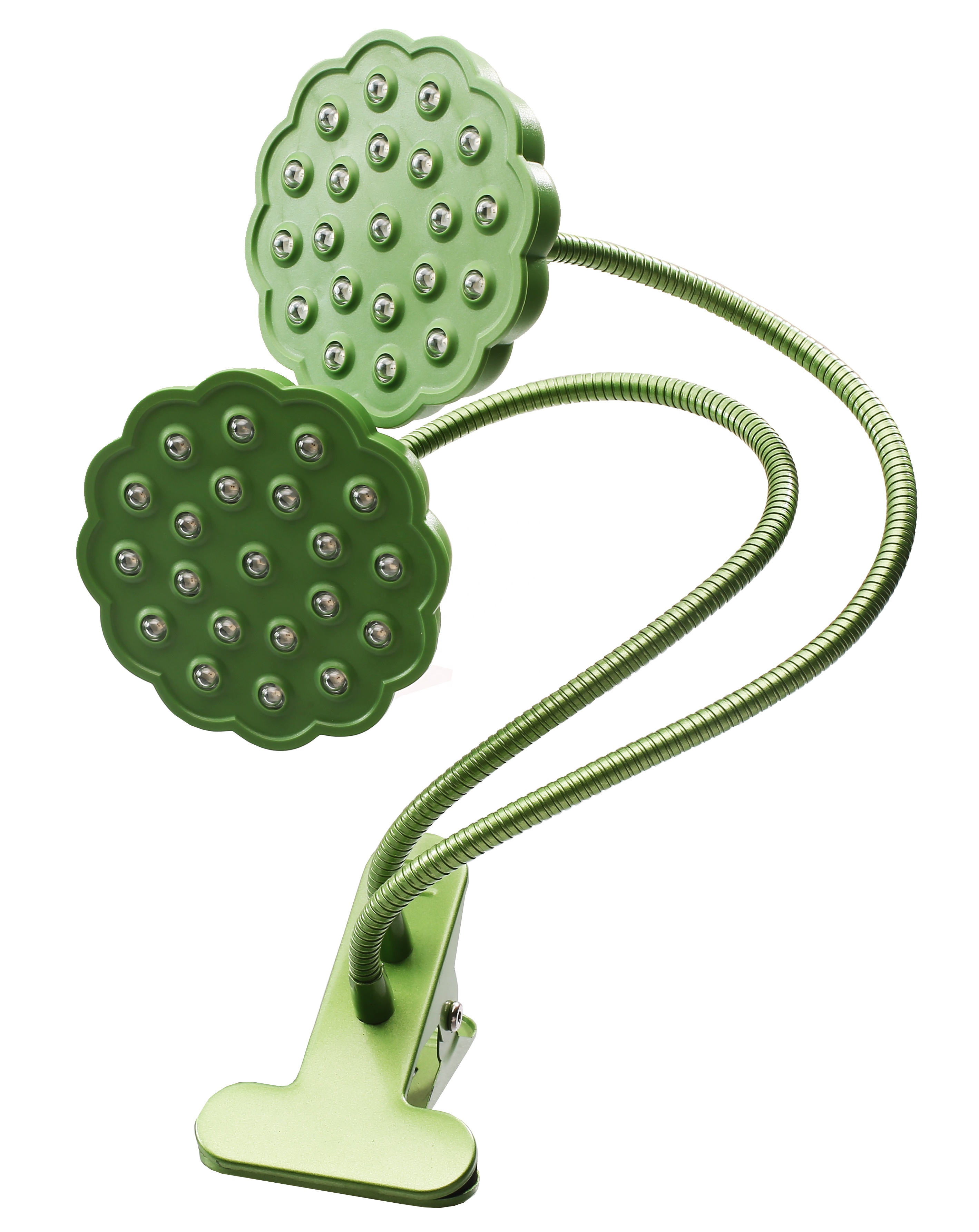 New product 20watts Clip lotus shape led plant lights with 360 degree flexible gooseneck for indoor plants seeding growing