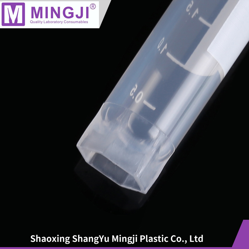 New excellent quality graduated cryo tube 1.0ml cryo tube with external cap graduated cryo tube