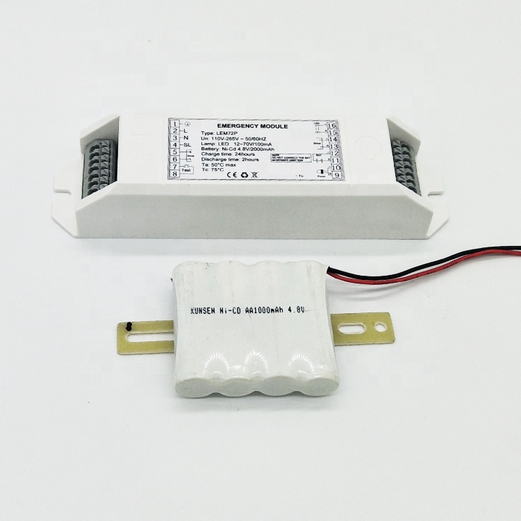 Emergency led with external driver