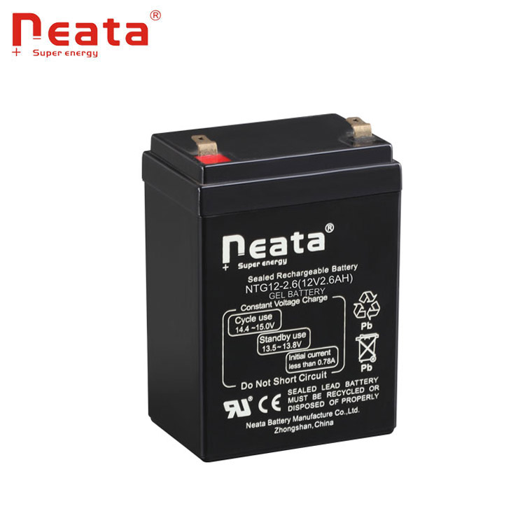 12v2.6ah energy storage lead acid battery with high quality