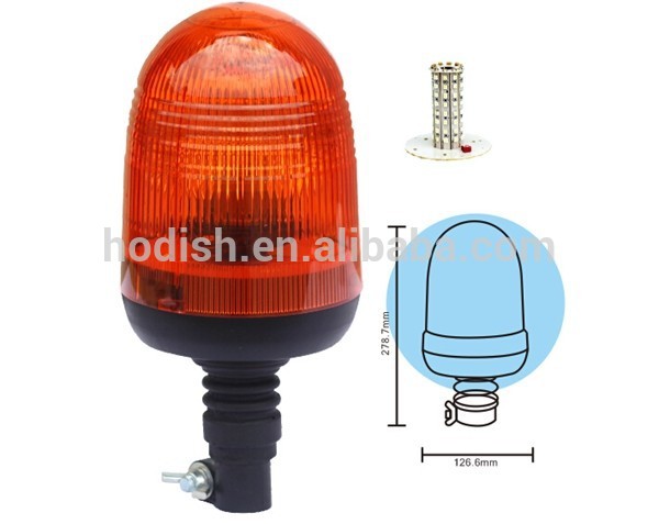 Flexible DIN plug mounting base agriculture beacons amber strobe light