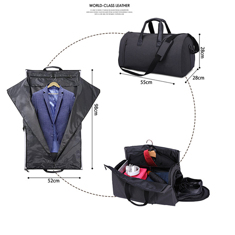 Hot Sale Latest Multi-functional Large-Capacity Carry-on Travel Business Duffel Pockets Garment Bag With Shoulder Strap