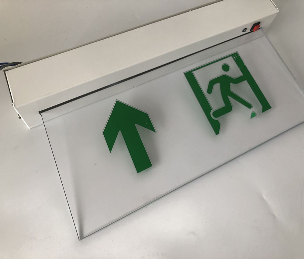 220V AC standard emergency light led running man exit emergency signs