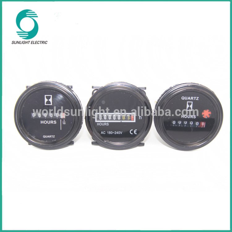 SH-1 6 digit round electric hour meter