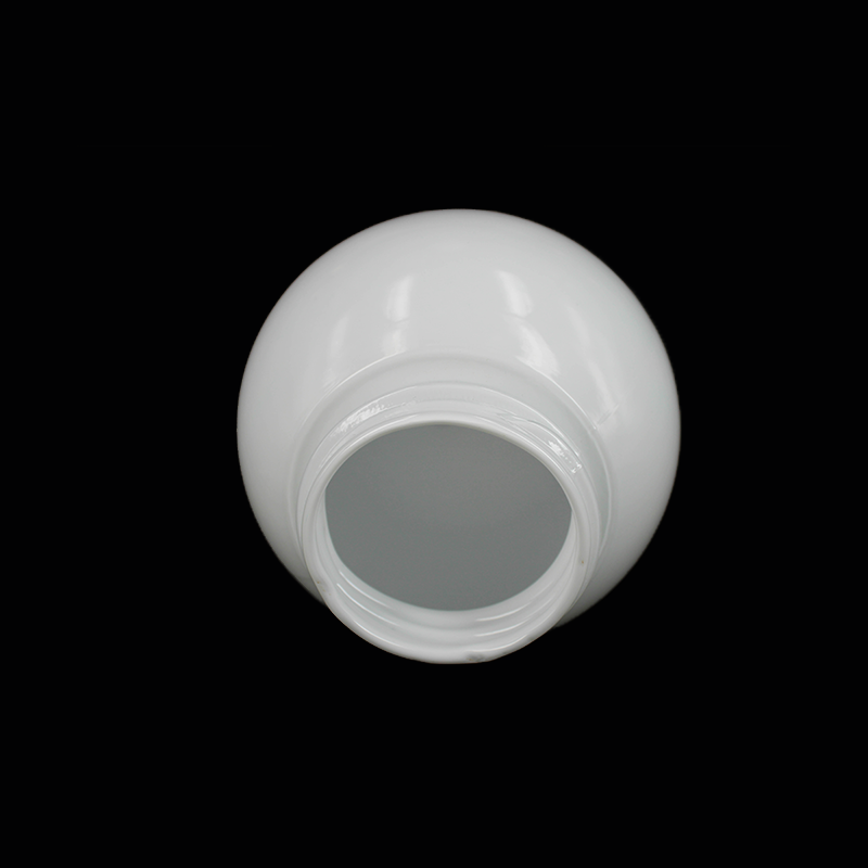 150mm Diameter Opal White Glass Ball With Thread Screw