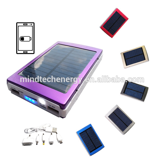 Low Cost Solar Power Bank Light Weight Solar Charger with led light